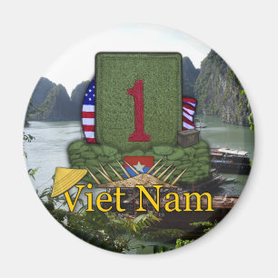 1st infantry division vietnam veterans war vets Ma Magnet
