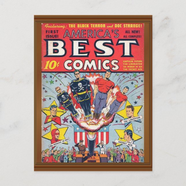 1st Issue America's Best Comics Cover  Postcard (Front)