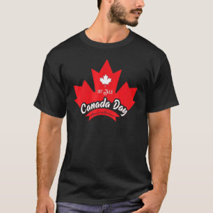 1st July Canada Day Maple Leaf Canadian Flag T-Shirt