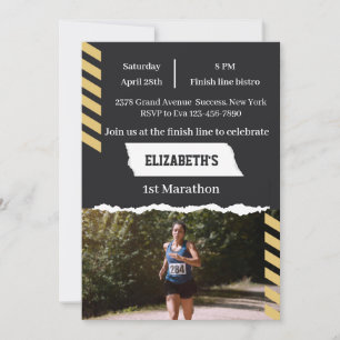 1st Marathon Runner First Running Sport 26 2 Invitation