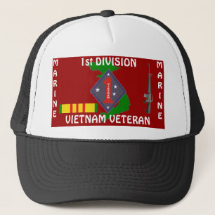 1st Marine Div Vietnam 1/r Trucker Hat