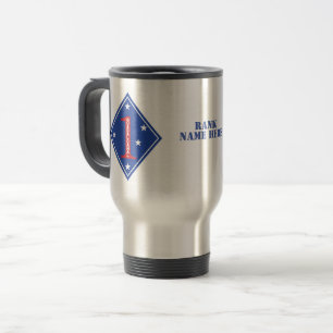 1st Marine Division Patch (Customisable) Travel Mug