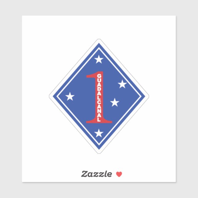 1st Marine Division Patch (United States) (Sheet)