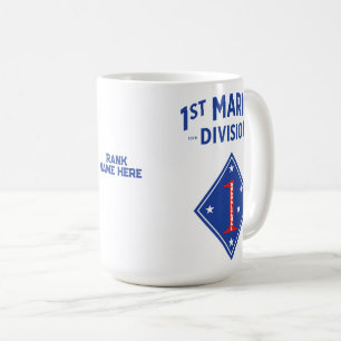 1st Marine Division - The Old Breed Custom Coffee Mug