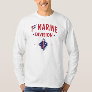 1st Marine Division - United States Military Long T-Shirt