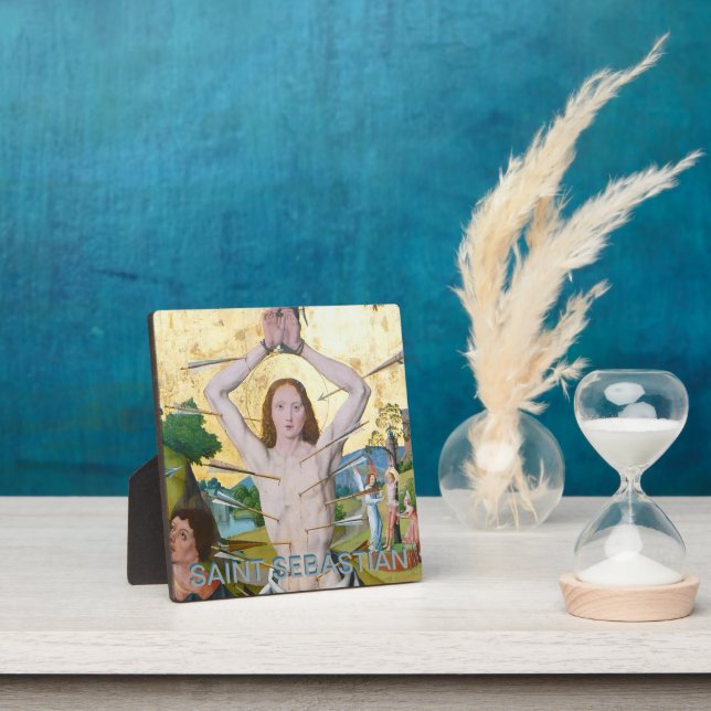 1st Martyrdom of St Sebastian (M 013) 5.25" Square Plaque (Insitu)