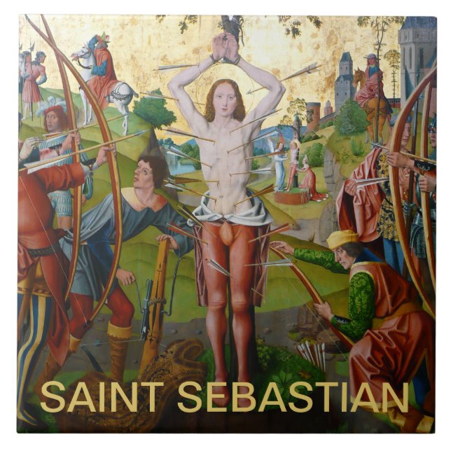 1st Martyrdom of St. Sebastian (M 013) Tile (Front)