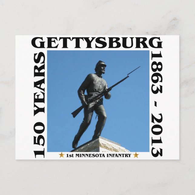 1st Minnesota Infantry - 150th Gettysburg Postcard (Front)