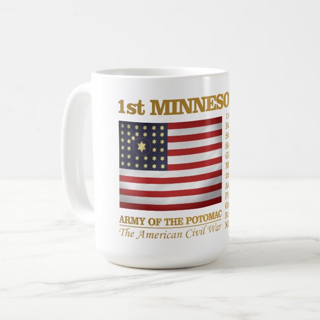 1st Minnesota Volunteer Infantry (BH) Coffee Mug (Front Left)