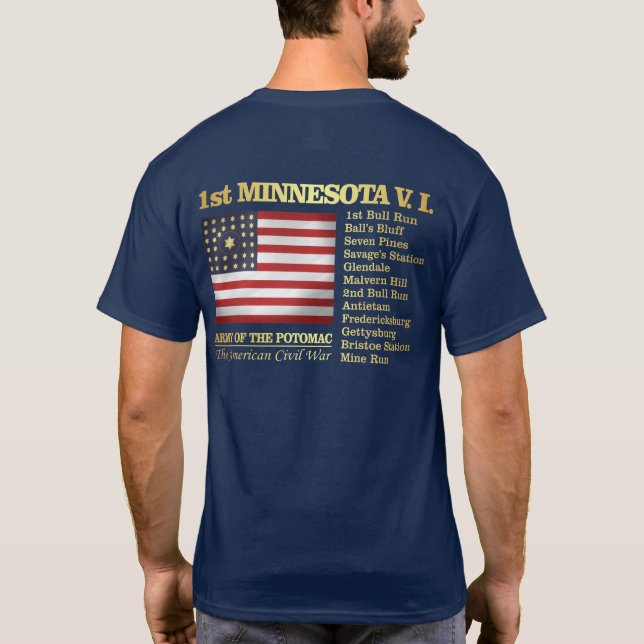 1st Minnesota Volunteer Infantry (BH) T-Shirt (Back)