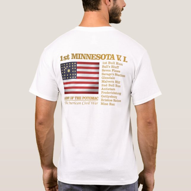 1st Minnesota Volunteer Infantry (BH) T-Shirt (Back)
