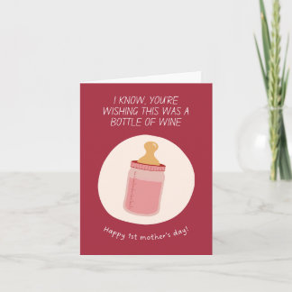 1st Mother’s Day Bottle Card