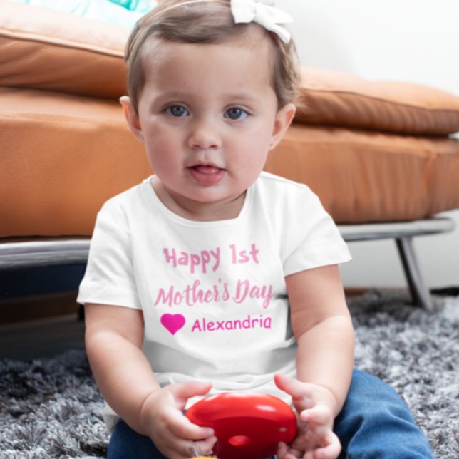 1st Mother's Day Baby T-Shirt (Creator Uploaded)