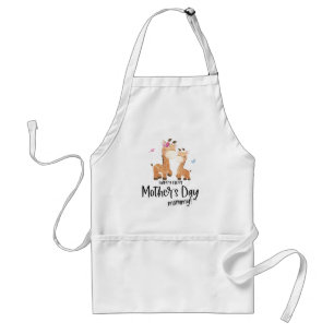 1st Mothers Day Giraffe Standard Apron
