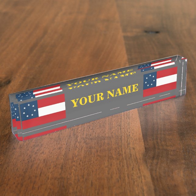 1st NATIONAL FLAG CSA Nameplate (Side)