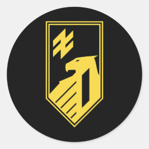 1st National Guard Corps (ukraine) Ukrainian Milit Classic Round Sticker
