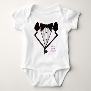 1st New Years Tux T-Shirt Infant Baby Bodysuit