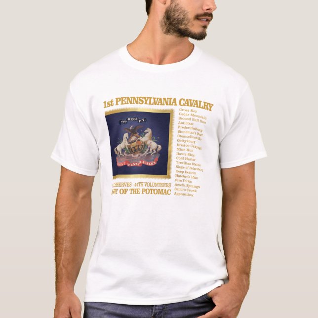 1st Pennsylvania Cavalry (BH) T-Shirt (Front)