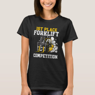 1st Place Forklift Competition Certified Warehouse T-Shirt