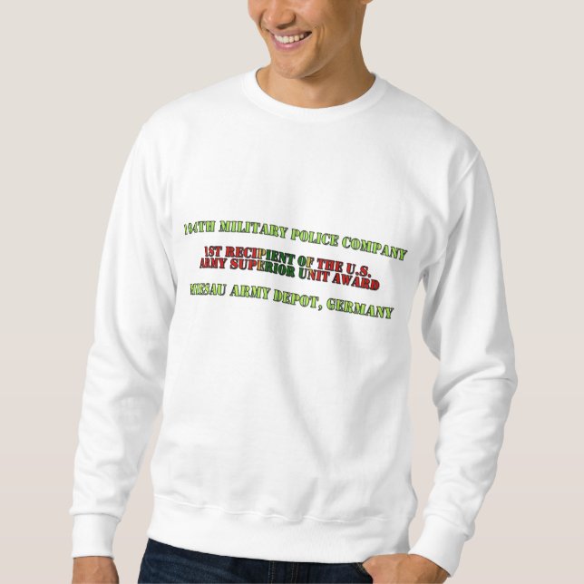 1st Recipent of the AUSA Sweatshirt (Front)