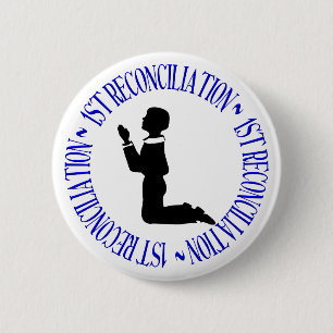 1st Reconciliation - Confession 6 Cm Round Badge