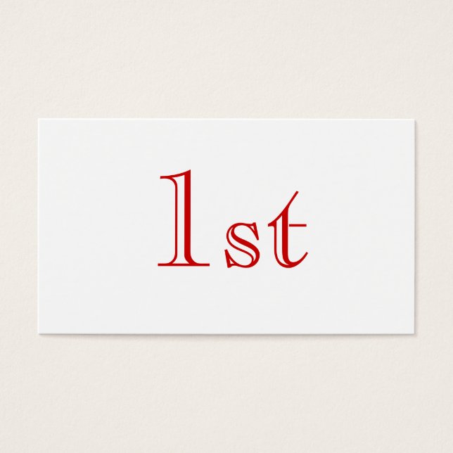 1st. Red and White. Nice simple design. Custom (Front)