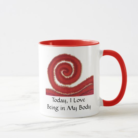 1st-Root Chakra Artwork #1-I Love Being in My Body Mug