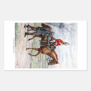 1st Royal Dragoons Rectangular Sticker