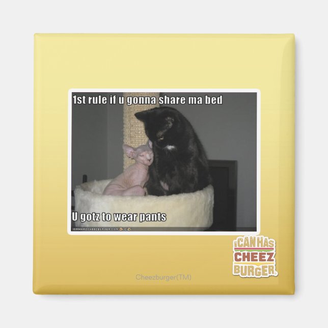 1st rule if u gonna share ma bed magnet (Front)