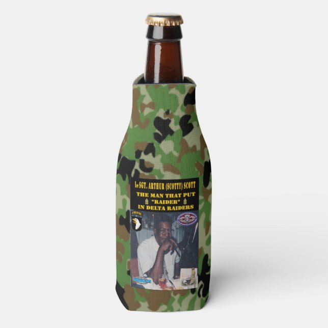 1st Sgt ARTHUR SCOTT (SCOTTY) Bottle Cooler (Bottle Front)