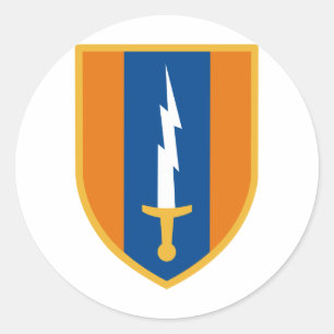 1st Signal Brigade Classic Round Sticker
