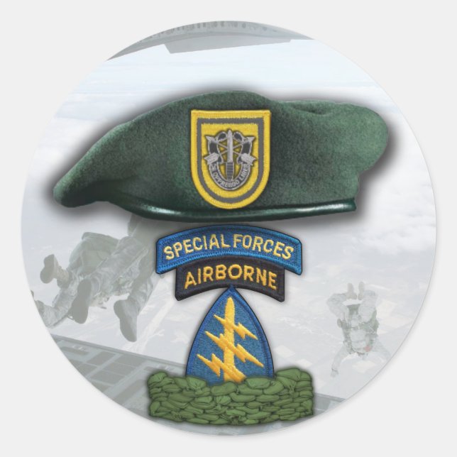 1st Special forces Green Berets flash Sticker (Front)