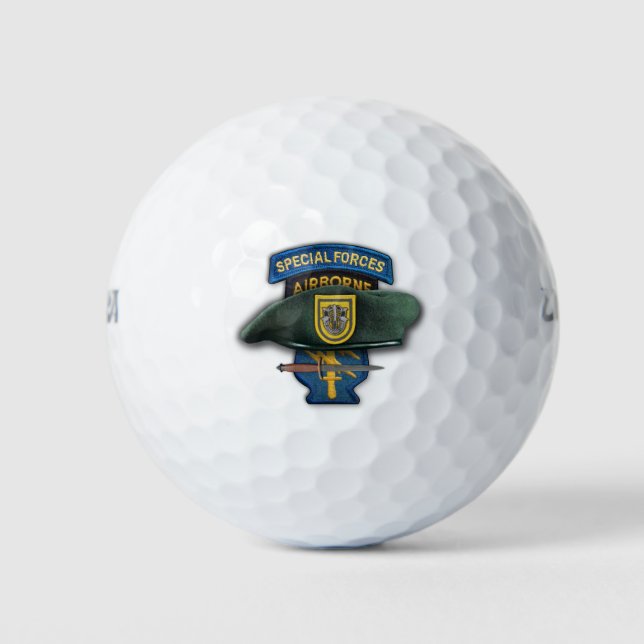 1st Special forces Green Berets sf sfg sof patch Golf Balls (Front)
