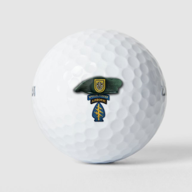 1st Special forces Green Berets sf sfg sof patch Golf Balls (Front)