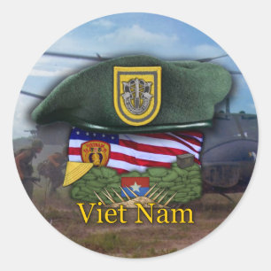 1st Special forces green berets vietnam Sticker