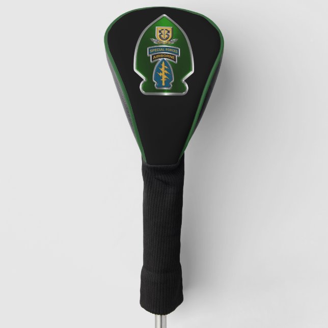 1st Special Forces Group (Airborne) Arrowhead Golf Head Cover (Front)