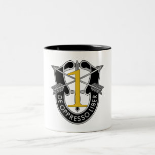 1st Special Forces Group Crest Two-Tone Coffee Mug
