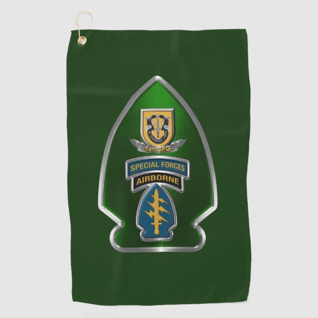 1st Special Forces Group   Golf Towel (Front)