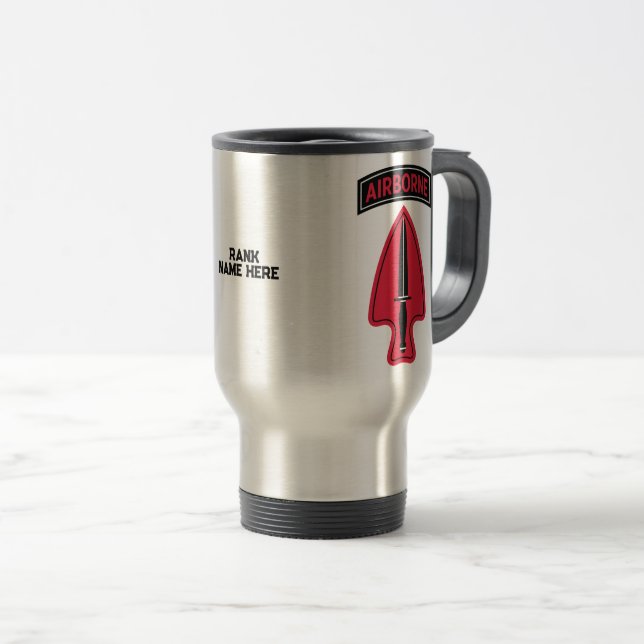 1st Special Forces Operational Detachment Delta Travel Mug (Front Right)