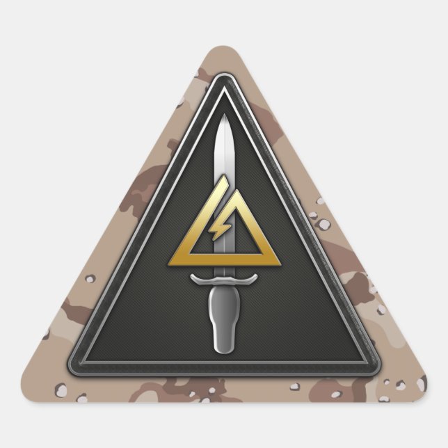 1st Special Forces Operational Detachment-Delta Triangle Sticker (Front)