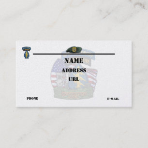 1st special forces patch flash business Card