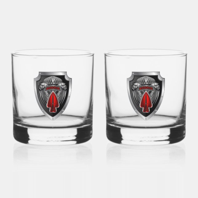 1st Special Operational Detachment Delta  Whiskey Glass (Front)