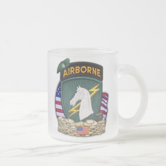 1st special operations command patch frosty Mug (Right)