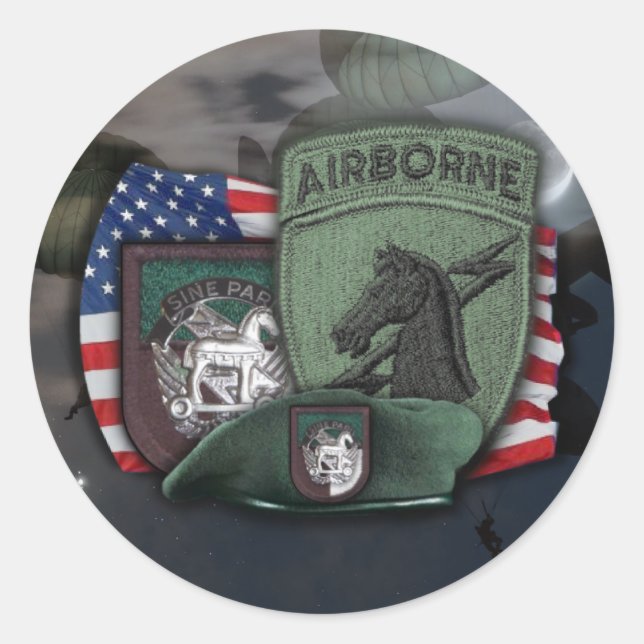 1st Special operations command socom ussocom Stick Classic Round Sticker (Front)