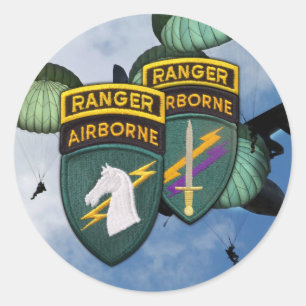 1st Special operations command veterans socom Stic Classic Round Sticker