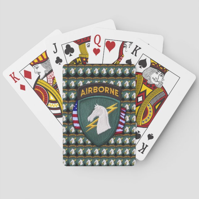 1st special ops usasoc ussocom poker Cards (Back)