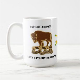 1st Squadron, 10th Cavalry Insignia and VSM sabers Coffee Mug