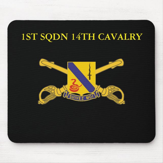 1ST SQUADRON 14TH CAVALRY  MOUSE MAT (Front)