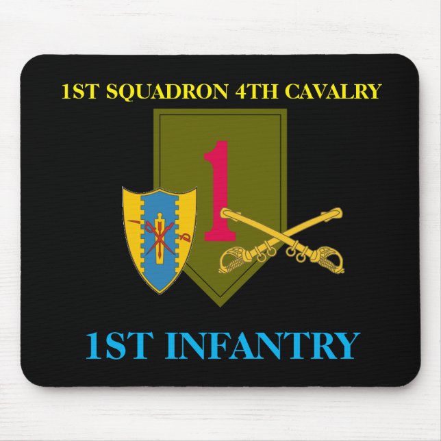1ST SQUADRON 4TH CAVALRY 1ST INFANTRY MOUSEPAD (Front)