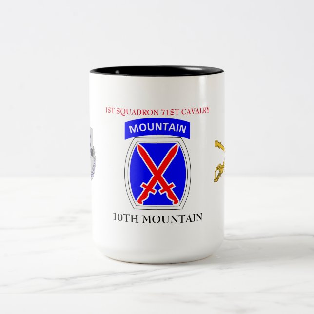 1ST SQUADRON 71ST CAVALRY 10TH MOUNTAIN MUG (Center)